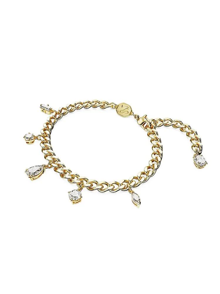 Dextera Goldtone & Swarovski Crystal Bracelet