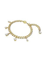 Dextera Goldtone & Swarovski Crystal Bracelet