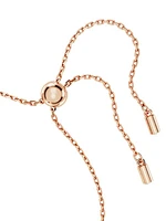 Idyllia Rose-Goldtone & Swarovski Crystal Four-Leaf Clover Charm Bracelet