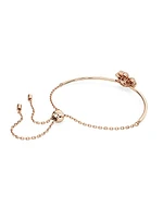 Idyllia Rose-Goldtone & Swarovski Crystal Four-Leaf Clover Charm Bracelet