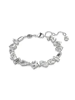 Mesmera Rhodium-Plated & Swarovski Crystal Bracelet