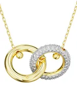 Dextera Goldtone & Swarovski Crystal Pendant Necklace