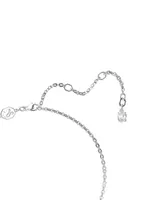 Insigne Rhodium-Plated & Crystal Pavé Small Cross Pendant Necklace