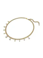 Dextera Goldtone & Swarovski Crystal Necklace