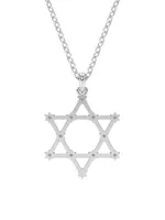 Insigne Rhodium-Plated & Swarovski Crystal Pendant Necklace