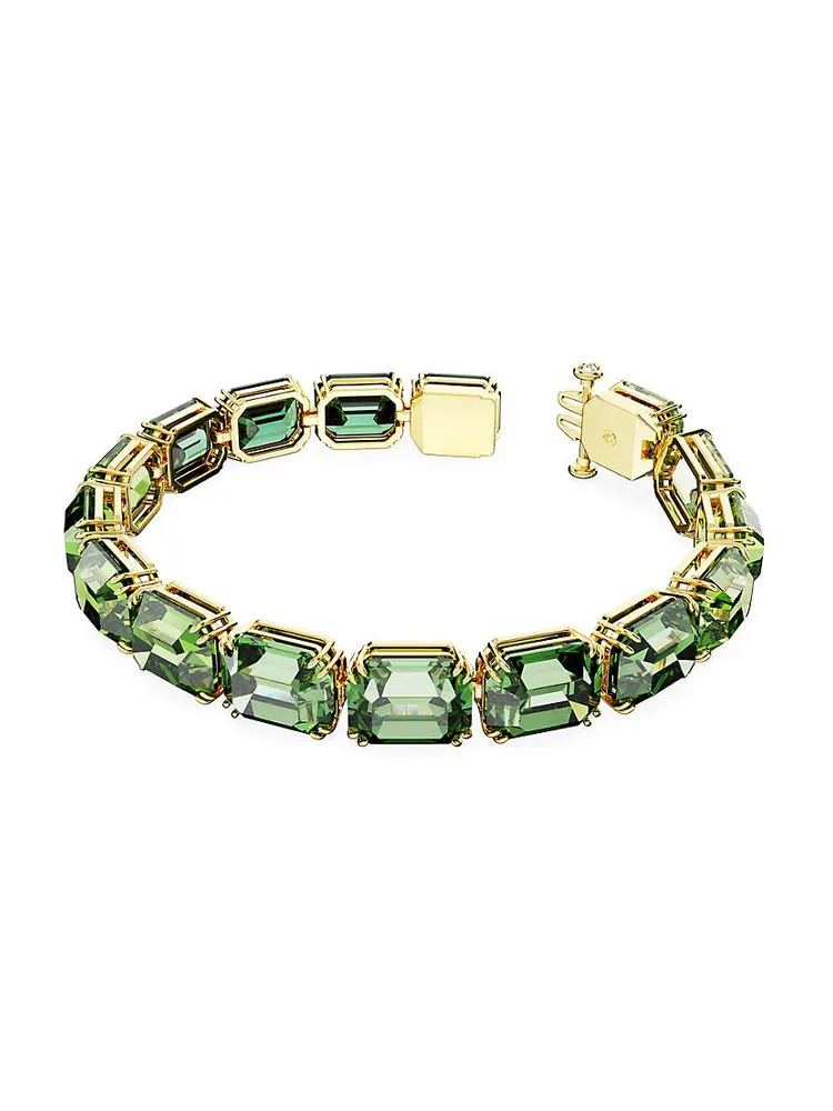 Millenia Goldtone & Swarovski Crystal Bracelet