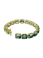 Millenia Goldtone & Swarovski Crystal Bracelet