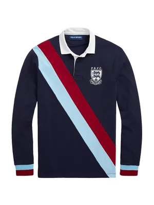 Striped Long-Sleeve Rugby Shirt
