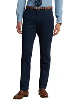 Garment-Dyed Stretch Chino Suit Trousers