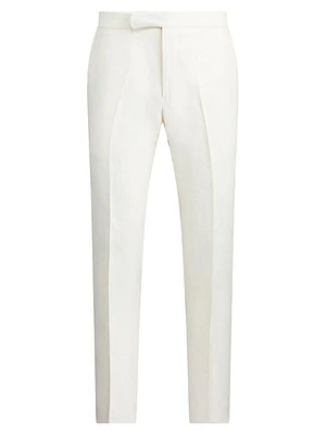 Linen Crease-Front Pants