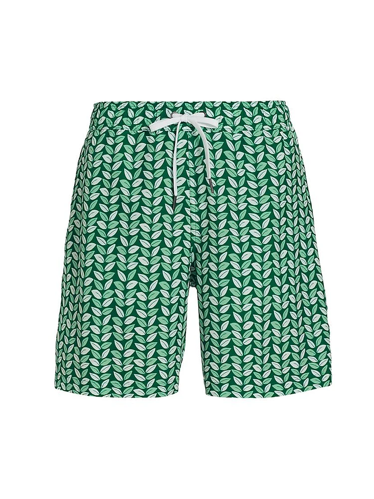 COLLECTION Leafy Swim Shorts