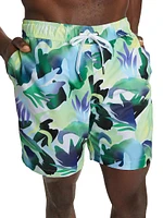 COLLECTION Jungle Foliage Swim Shorts