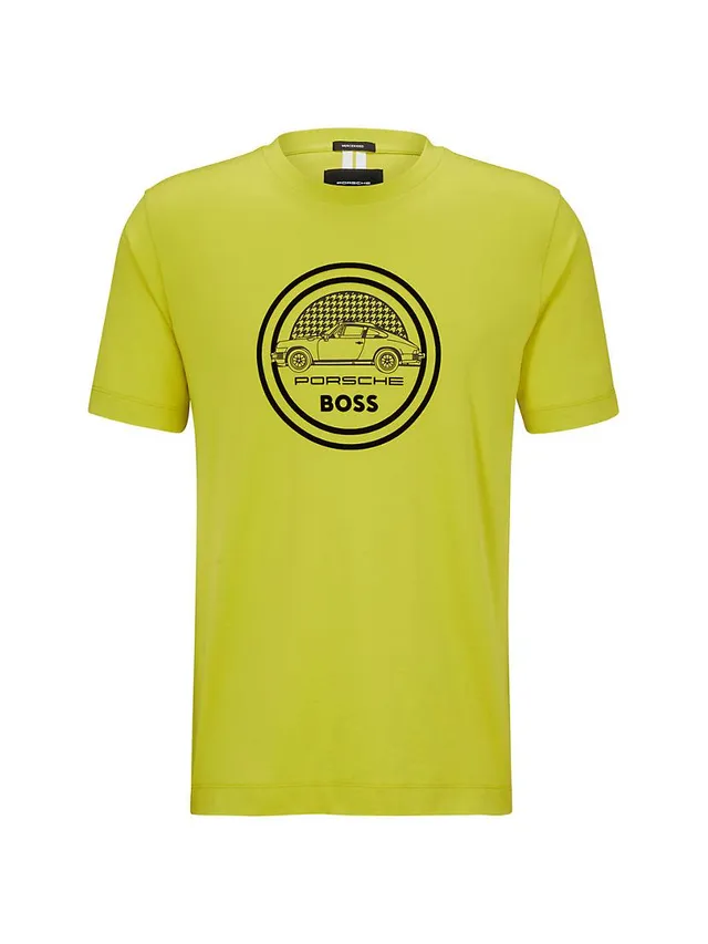 Porsche X BOSS Cotton T-Shirt – Men's Regular Fit, Brand New With Tags