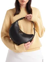 Arqué Leather Shoulder Bag