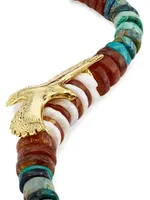 Garuda 24K Gold-Plated & Multi-Stone Necklace