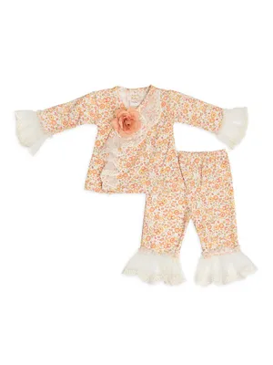 Baby Girl's Cinnamon Sugar Criss Cross Set
