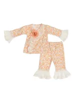 Baby Girl's Cinnamon Sugar Criss Cross Set