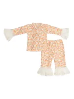 Baby Girl's Cinnamon Sugar Criss Cross Set