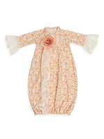 Baby Girl's Cinamon Sugar Wrap Gown