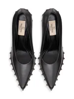 Rockstud Pumps Calfskin With Tone-On-Tone Studs