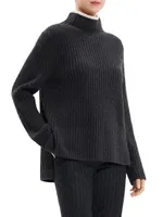 Karenia Wool & Cashmere Rib-knit Sweater