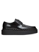 Rockstud M-Way Single Monk Strap in Calfskin