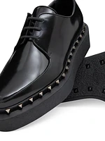 Rockstud M-Way Single Monk Strap in Calfskin