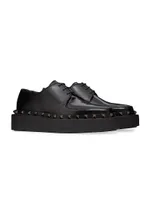 Rockstud M-Way Calfskin Derby Shoes With Matching Studs