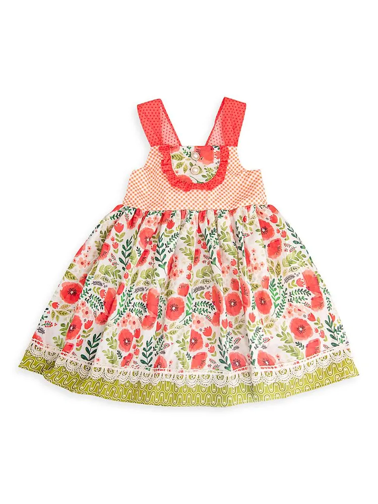 Little Girl's Poppy Garden Dress