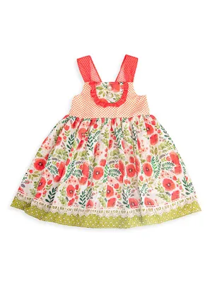 Little Girl's Poppy Garden Dress