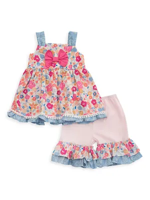 Baby Girl's & Little Bandera Blossom Swing Set