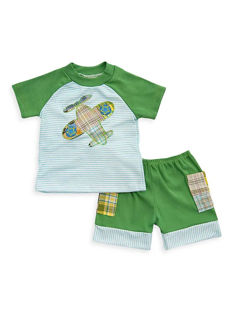 Baby Boy's & Little Boy's Take Flight T-Shirt & Shorts Set