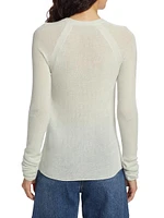 Cashmere Raglan-Sleeve Sweater