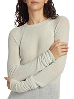 Cashmere Raglan-Sleeve Sweater