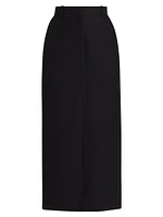 Crepe Tailored Pencil Skirt