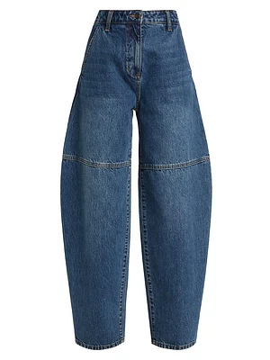 High-Rise Balloon-Leg Jeans