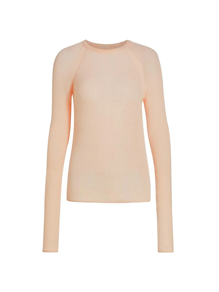 Cashmere Raglan-Sleeve Sweater