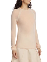 Cashmere Raglan-Sleeve Sweater