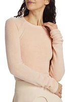 Cashmere Raglan-Sleeve Sweater