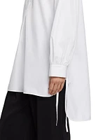 Poplin Tie-Cuff Tunic