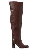 Deidre 85MM Leather Over-The-Knee Boots