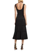 Corina Flared Midi-Dress