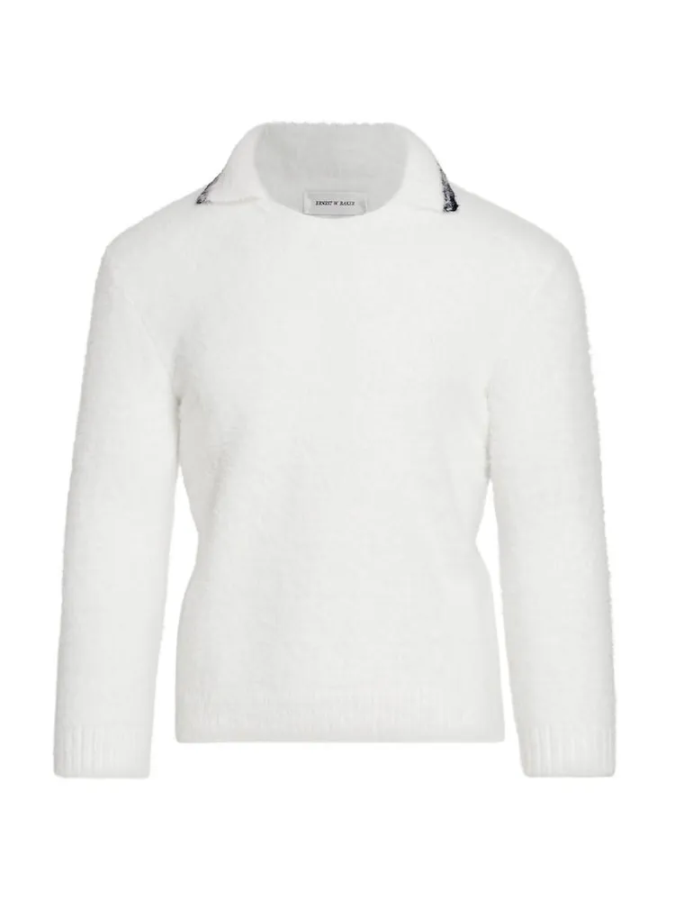 V-Neck Polo Sweater