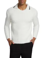 V-Neck Polo Sweater