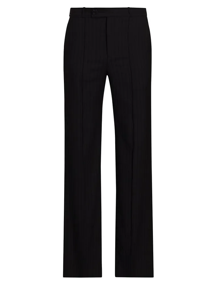 Flared Wool Trousers