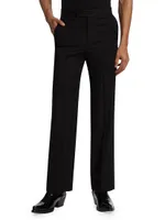 Flared Wool Trousers