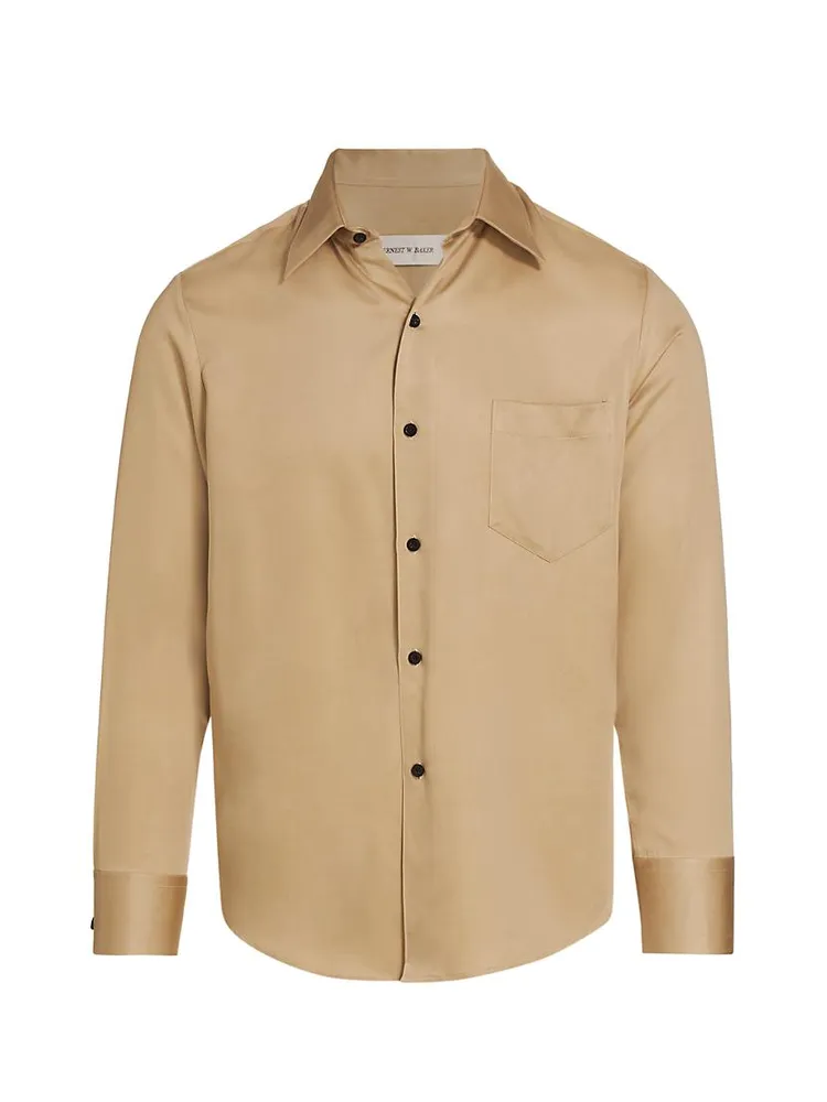 Classic Button-Front Shirt