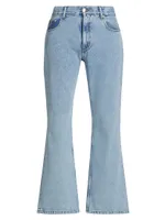 Flared Five-Pocket Jeans