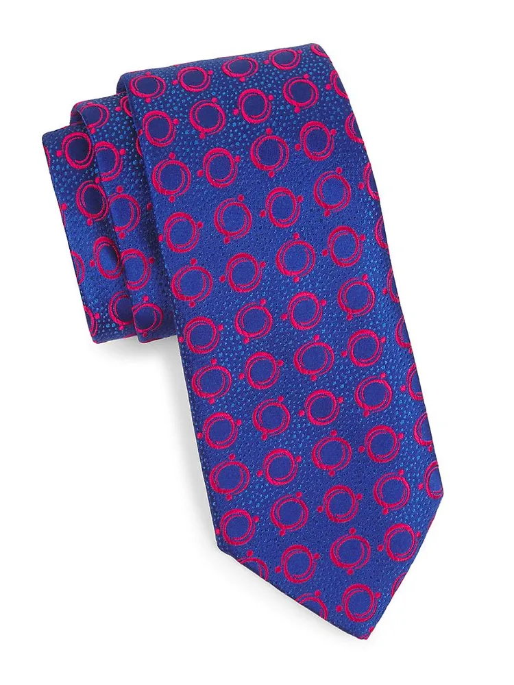 Optical Wheel Silk Tie