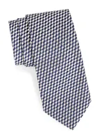 Neat Geo Block Silk Jacquard Tie